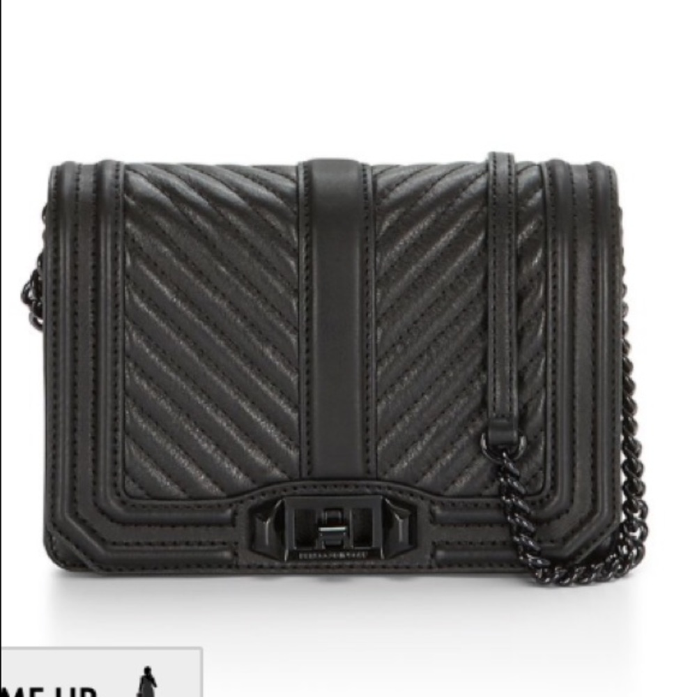 Rebecca Minkoff Chevron Quilted Love Crossbody